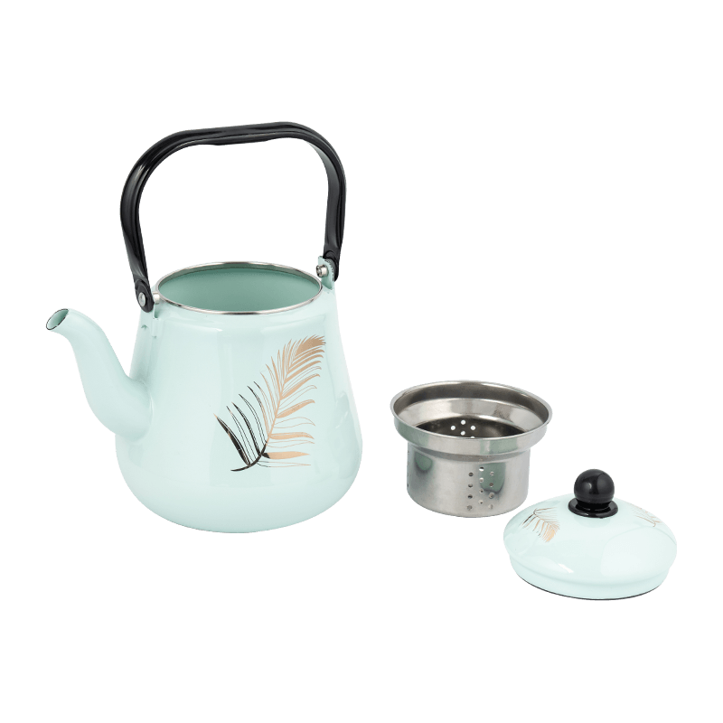 TK507 Kapasiti Besar 2.2L Teapot Enamel dengan Pemegang