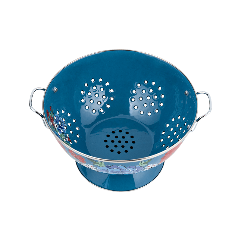 Bakul buah enamel vintaj