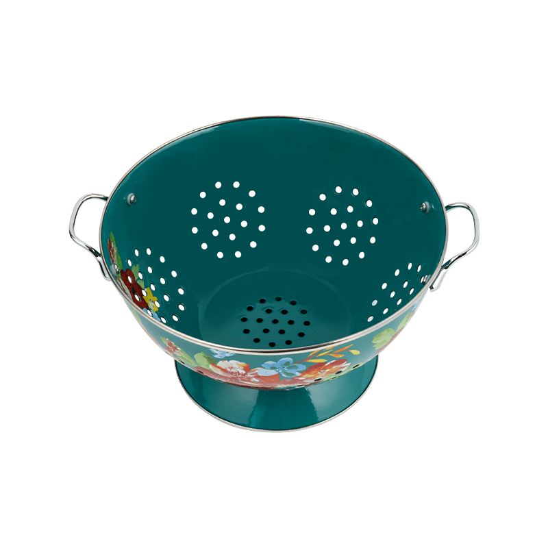 Bakul buah enamel vintaj