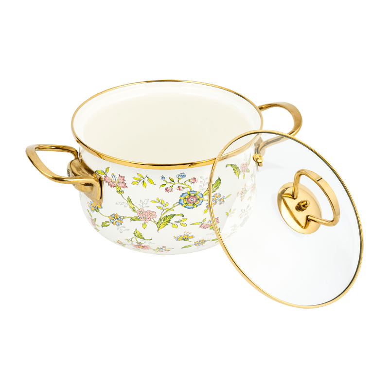 806D-5 keluli tahan karat rim rim stockpot simmer enamel periuk