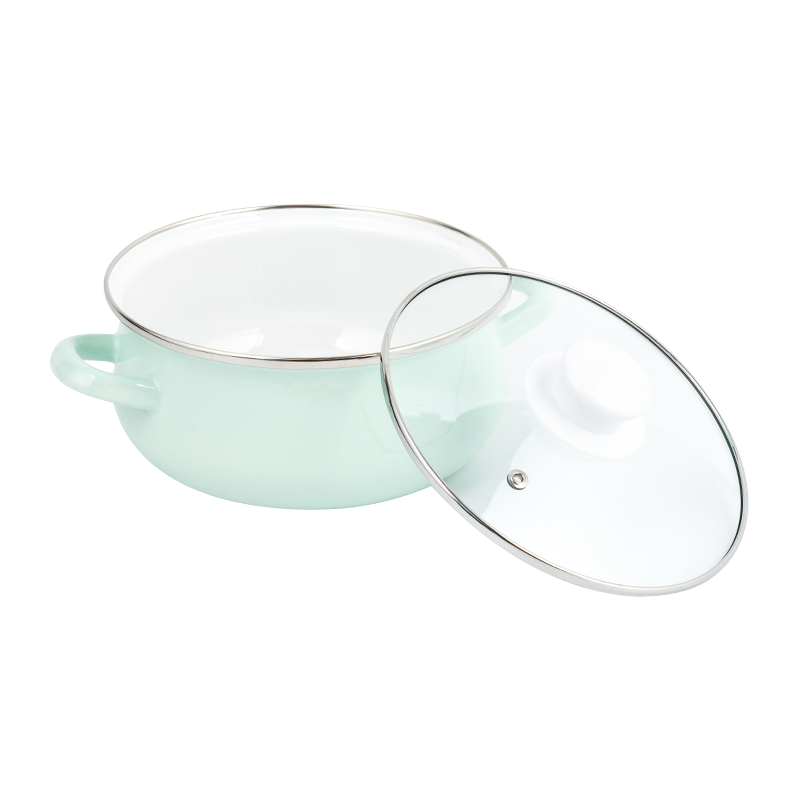 673D-5 Warna Cetak Enamel Stockpot