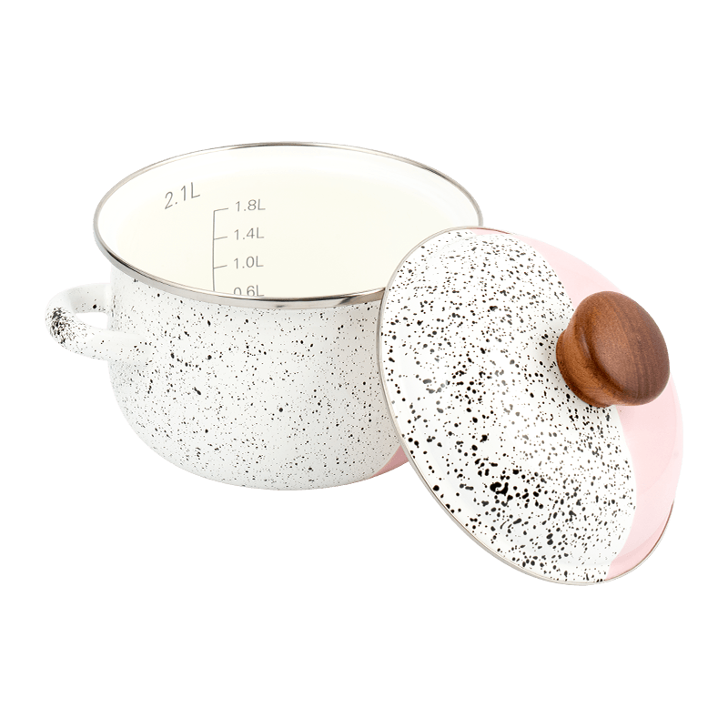 806D-5 keluli tahan karat rim rim stockpot simmer enamel periuk