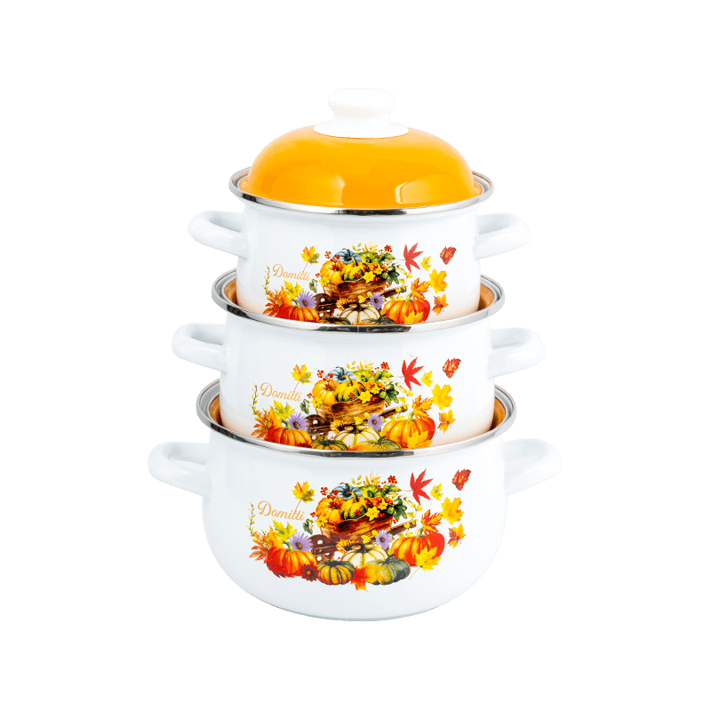 806D-5 keluli tahan karat rim rim stockpot simmer enamel periuk