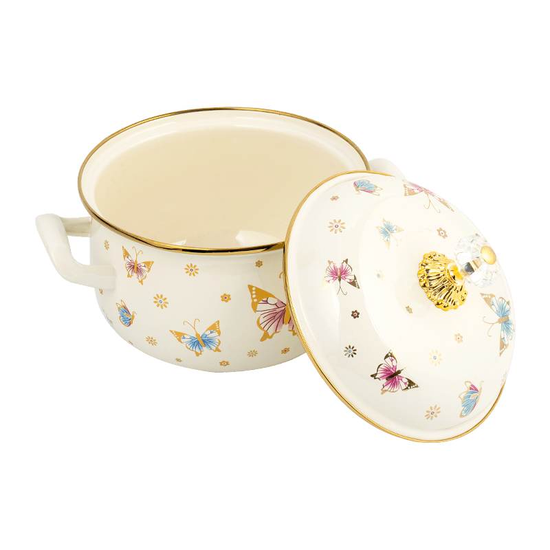 806D-5 keluli tahan karat rim rim stockpot simmer enamel periuk