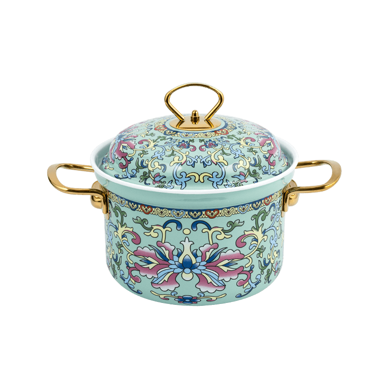 Enamel 753d melemparkan periuk lurus tahan rim rim