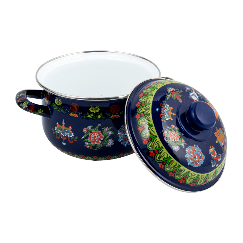 806D-5 keluli tahan karat rim rim stockpot simmer enamel periuk