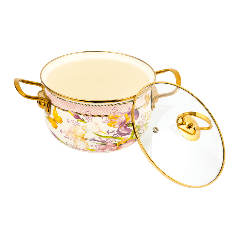 806D-5 keluli tahan karat rim rim stockpot simmer enamel periuk