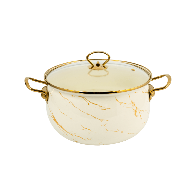 806D-5 keluli tahan karat rim rim stockpot simmer enamel periuk