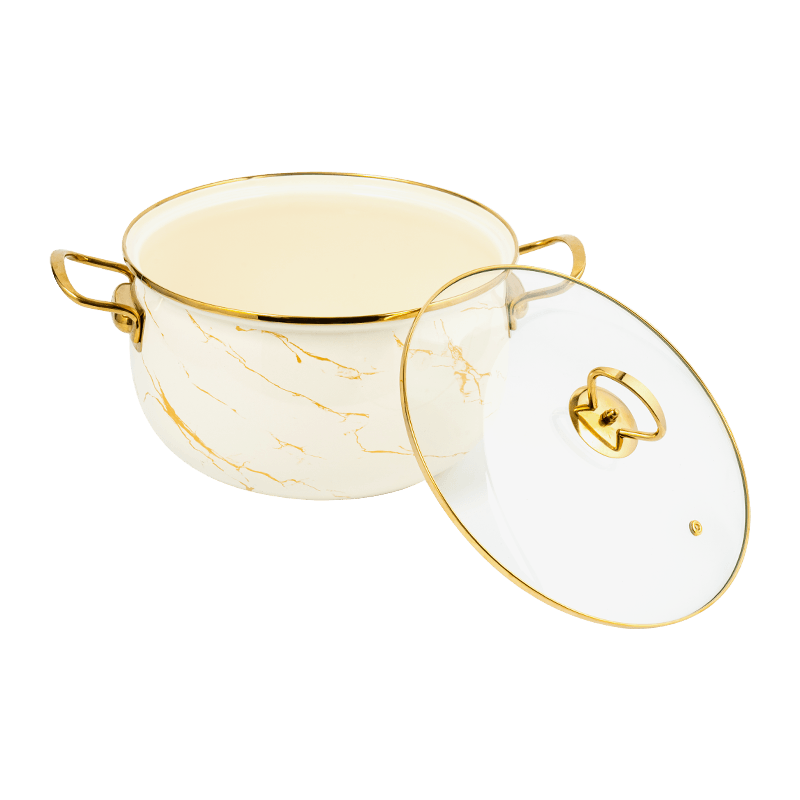 806D-5 keluli tahan karat rim rim stockpot simmer enamel periuk