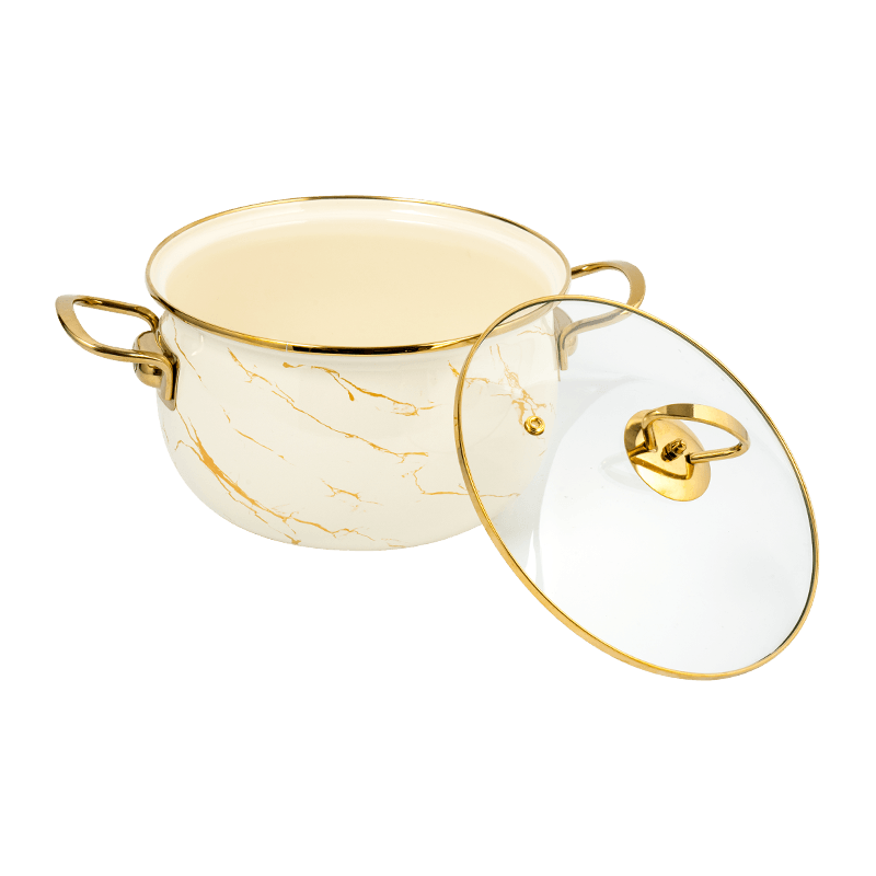 806D-5 keluli tahan karat rim rim stockpot simmer enamel periuk