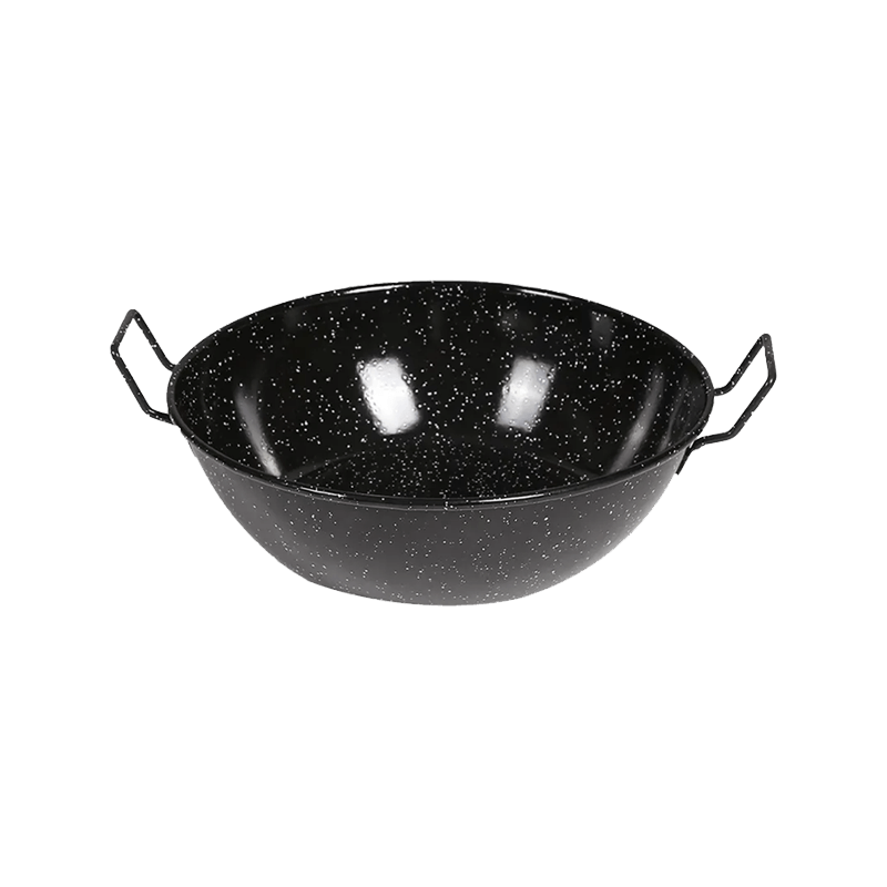 Enamel Forged Wok menggoreng kuali