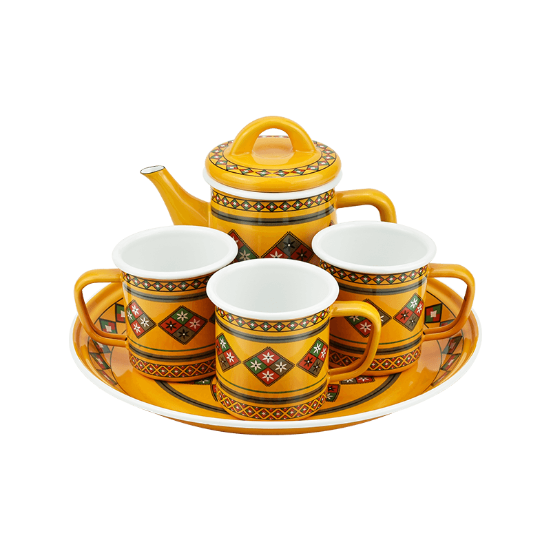 T231 Set Teapot Enamel Turki